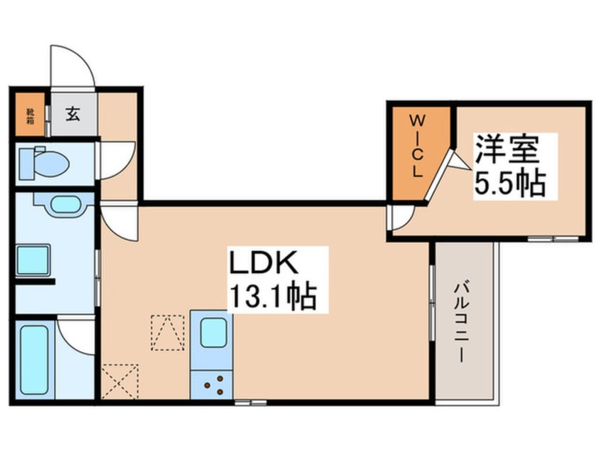 間取図 TORISIA平野西Ⅰ