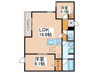 間取図 TORISIA平野西Ⅰ