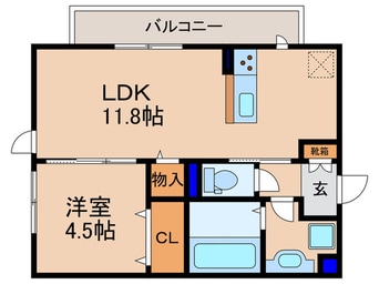 間取図 Chouchouにおの浜
