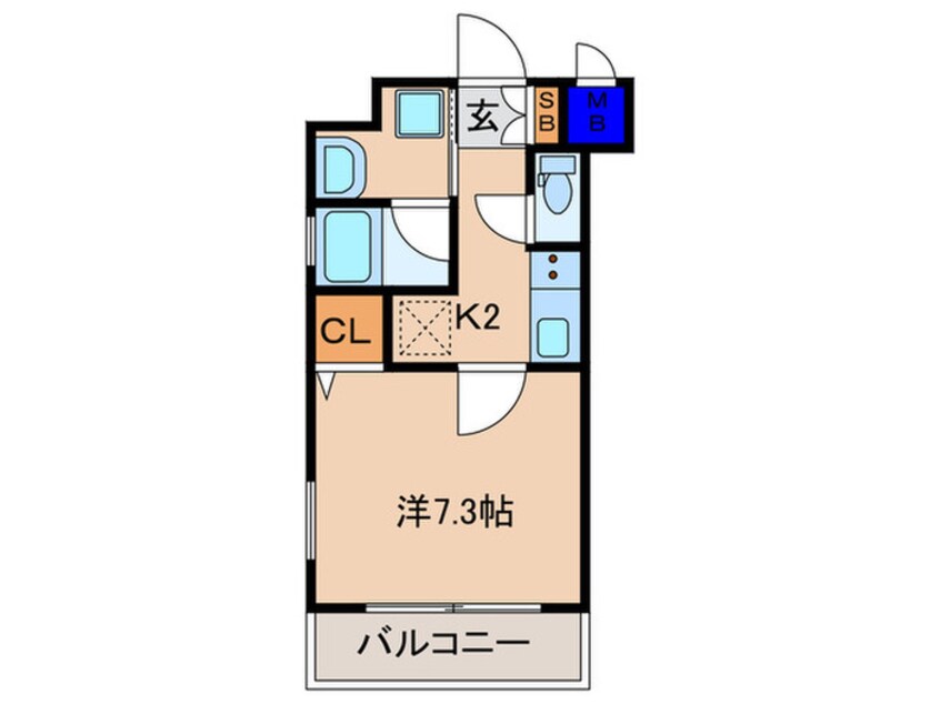 間取図 ベラジオ雅び烏丸十条Ⅱ(615)