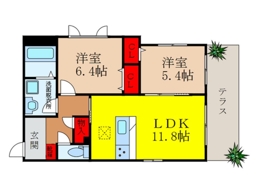 間取図 シャ－メゾン　グッド・レスパス