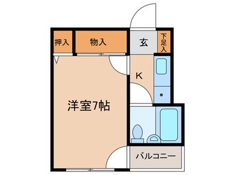 間取図 グロ－バルハイム三先