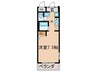 アルディア巨椋 1Kの間取り