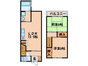 間取図 檜尾テラスハウス