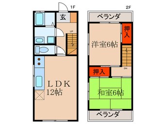 間取図 檜尾テラスハウス