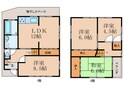 日ノ岡坂脇町4-3貸家の間取図