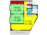 第５関根マンション 2LDKの間取り