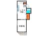 箕面ビル 1LDKの間取り