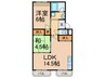 グリ－ンハイツ白川 2LDKの間取り