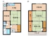 東野南井ノ上町16-20貸家 5Kの間取り