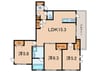 グリーンコート三条南 3LDKの間取り