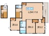 グリーンコート三条南 3LDKの間取り