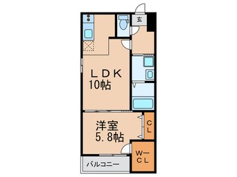 間取図 フジパレス遠里小野Ⅵ番館
