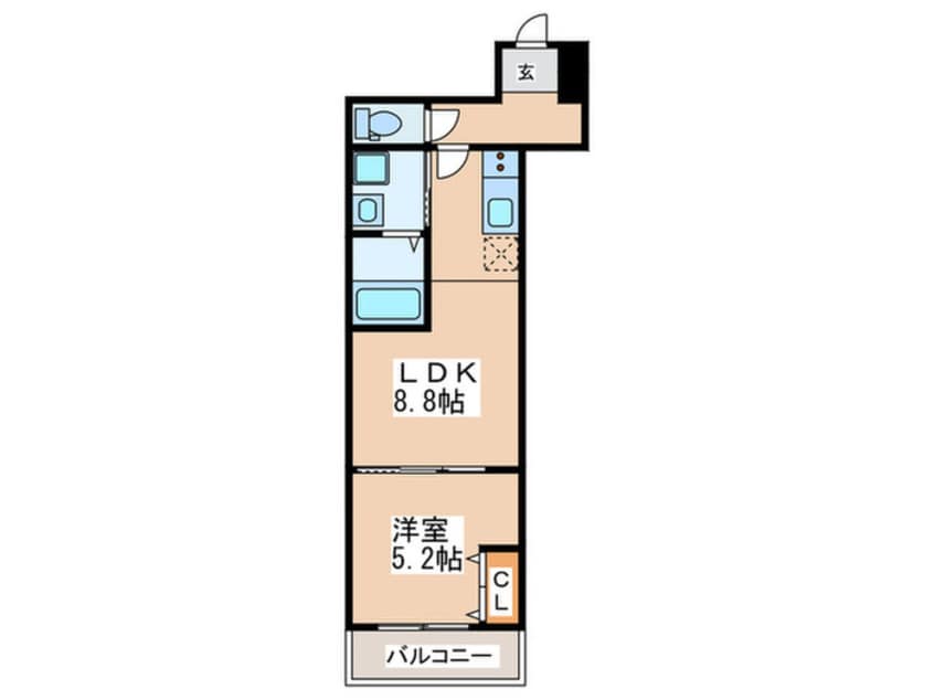 間取図 フジパレス遠里小野Ⅵ番館