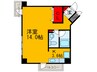 アルテハイム東大阪Ⅱ 1Kの間取り
