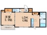 コル　デ　ソル杭全 1LDKの間取り