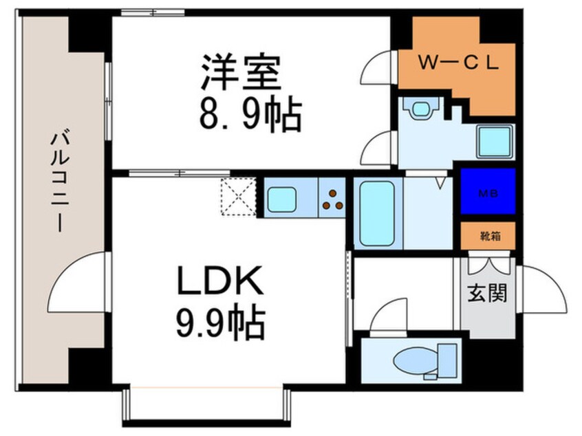 間取図 エストーネ京都二条(805)
