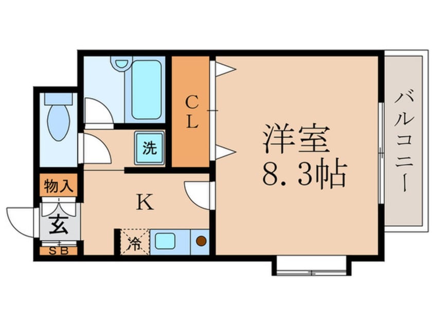 間取図 ラ・カシ－タ小野