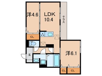 間取図 ソリッソ大久保町西嶋