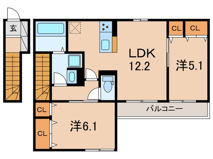 間取り図 ソリッソ大久保町西嶋