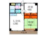グランド－ル桂川畔 2LDKの間取り
