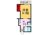 和久田ハイツ 1Kの間取り