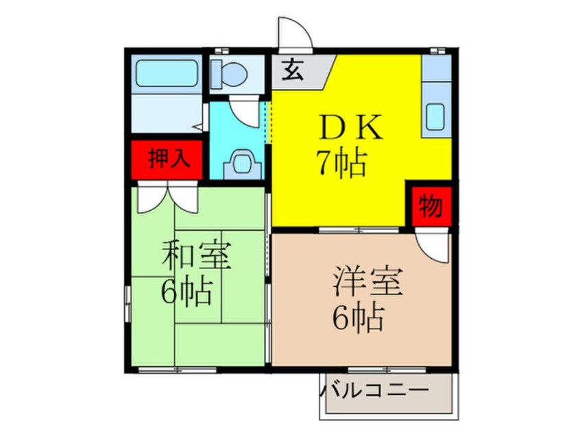 間取図 奥野ハイツⅡ