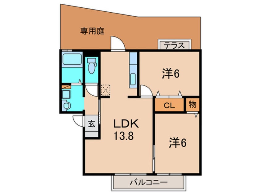間取図 グランデン・ベル