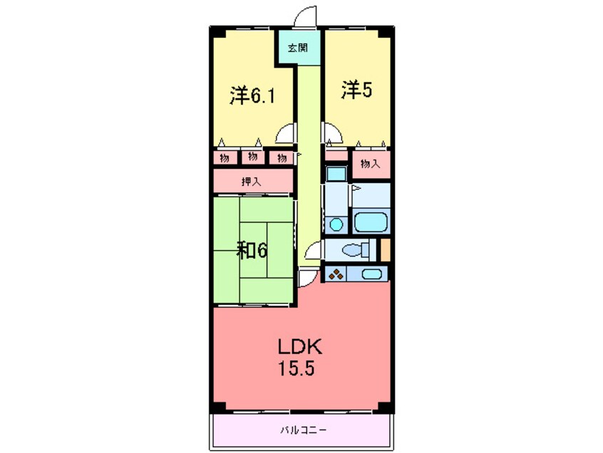 間取図 フォリア岡本