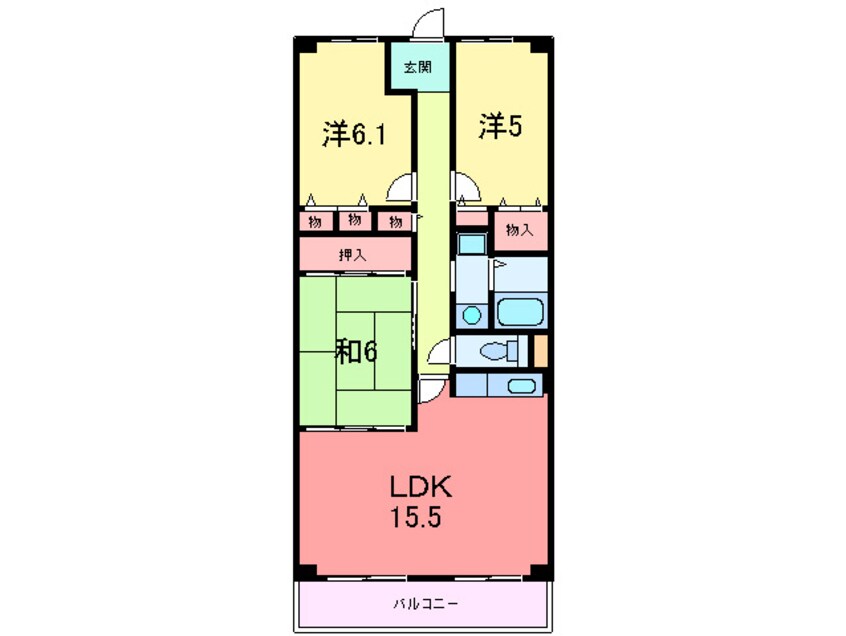 間取図 フォリア岡本