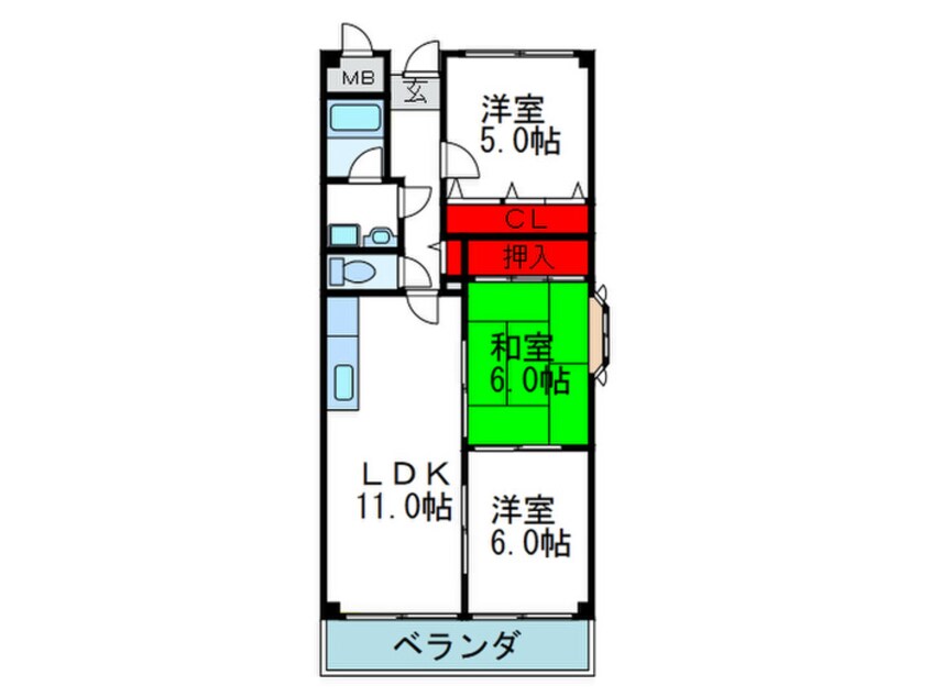 間取図 サングリュックコート