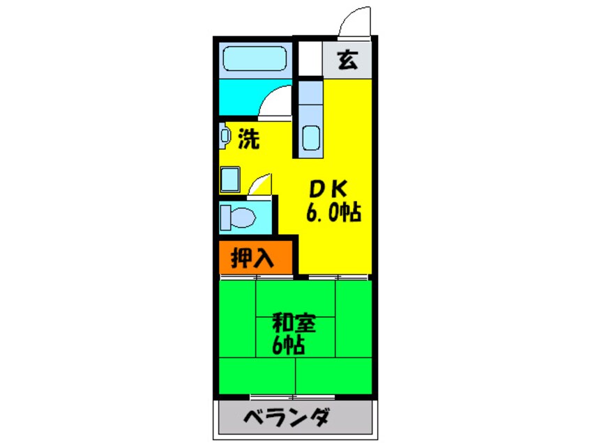 間取図 ハイツ１