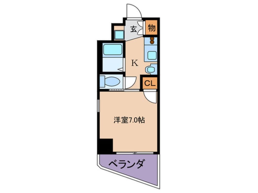 間取図 アスティナ天神橋
