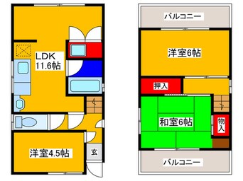 間取図 丈六戸建