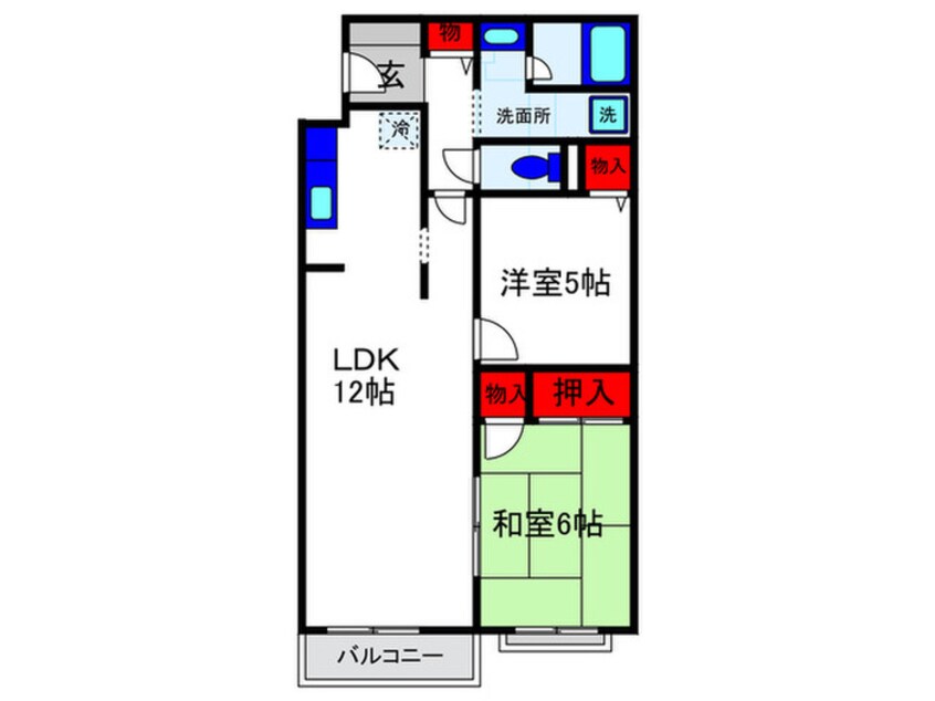 間取図 サン豊中