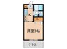 ディアス板宿 1Kの間取り