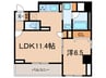 HABITAT平野 1LDKの間取り