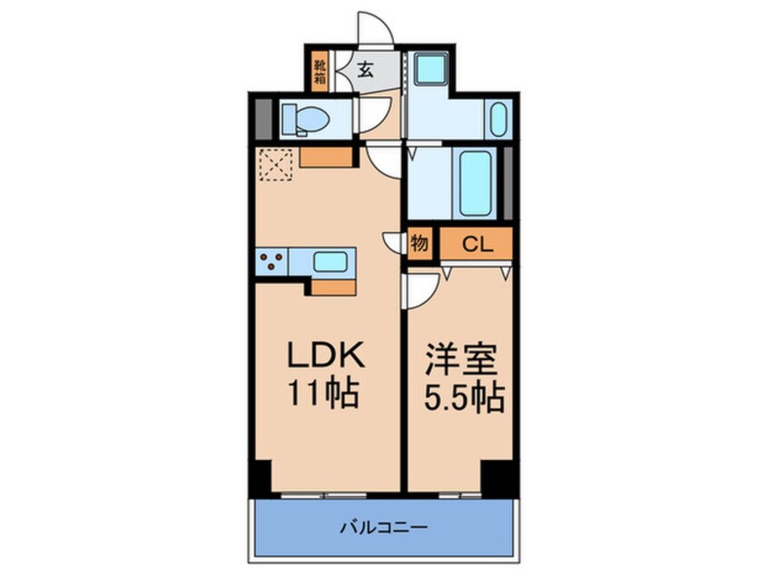 間取図 HABITAT平野