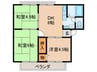 ドメスチックコ－ポ 3DKの間取り