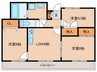 グリーンコートマンション 3LDKの間取り