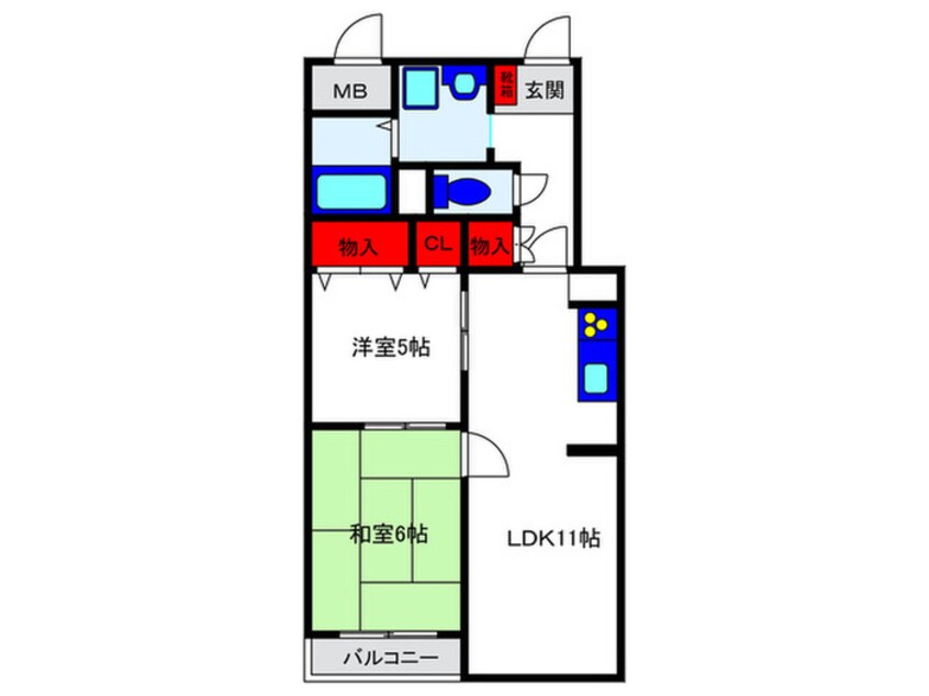 間取図 豊中スクエアガ－デン