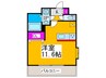 Ｔｈｅｒｍａｌ 1Rの間取り