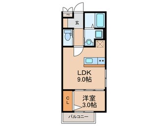 間取図 仮)牧野阪新築アパート