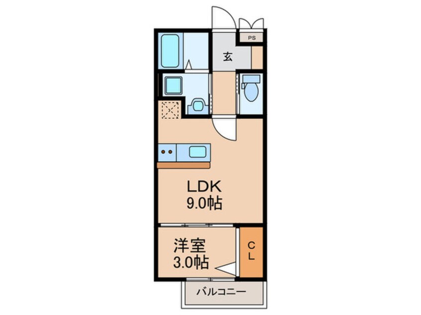 間取図 仮)牧野阪新築アパート