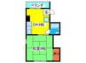 つた家マンション 1DKの間取り