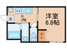 天進ビル 1Kの間取り