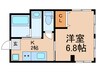 天進ビル 1Kの間取り