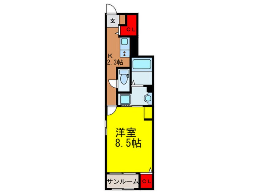 間取図 カーサグランデSN