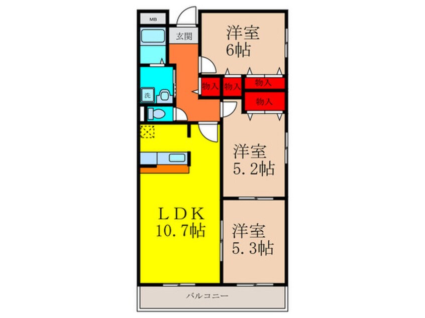 間取図 グランテ－ジ池田