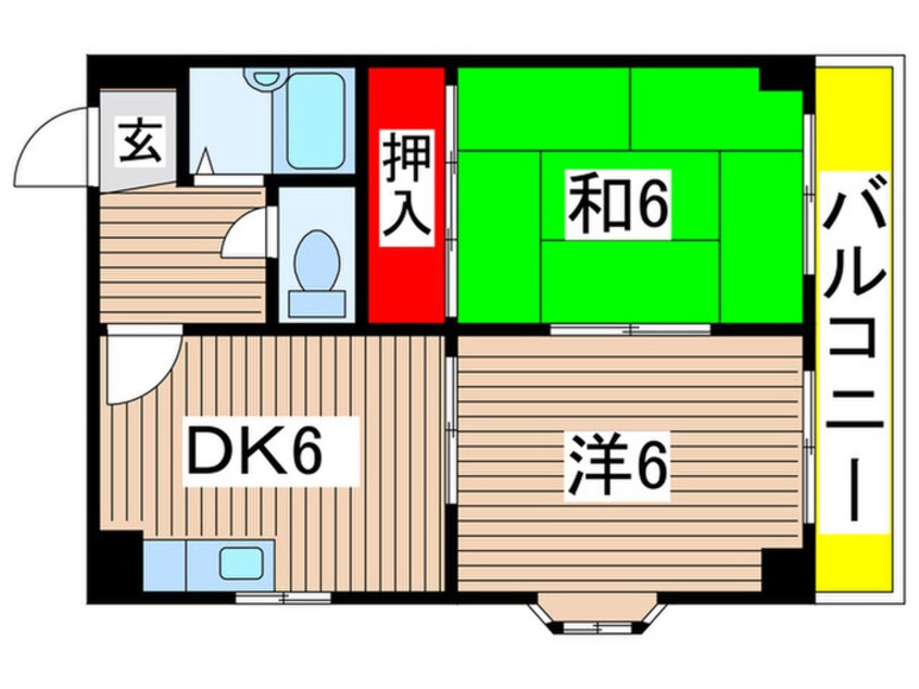 間取図 プリムロ－ズ嵯峨